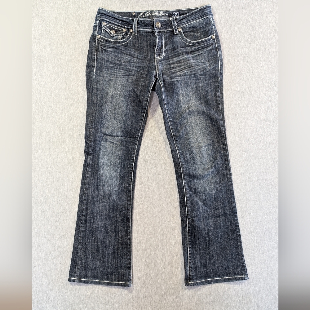 LA Idol USA Bootcut Jeans Women's Size 9 Dark Wash